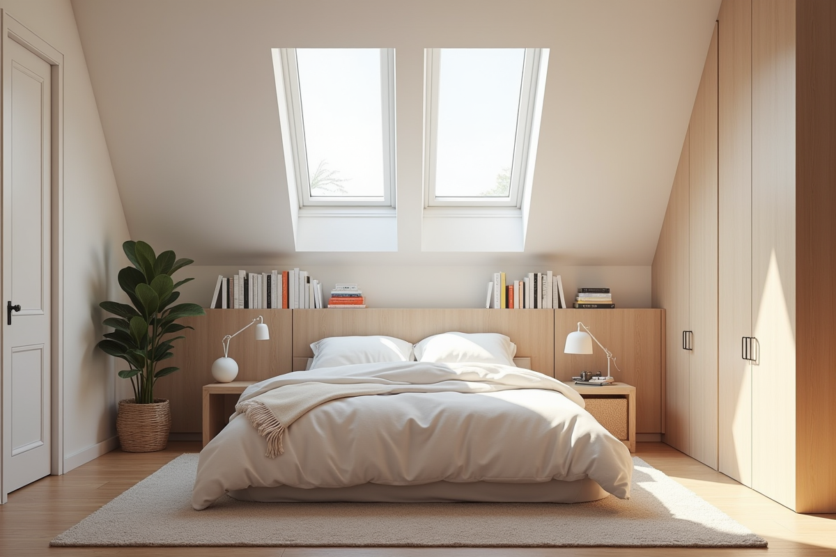 chambre aménagée