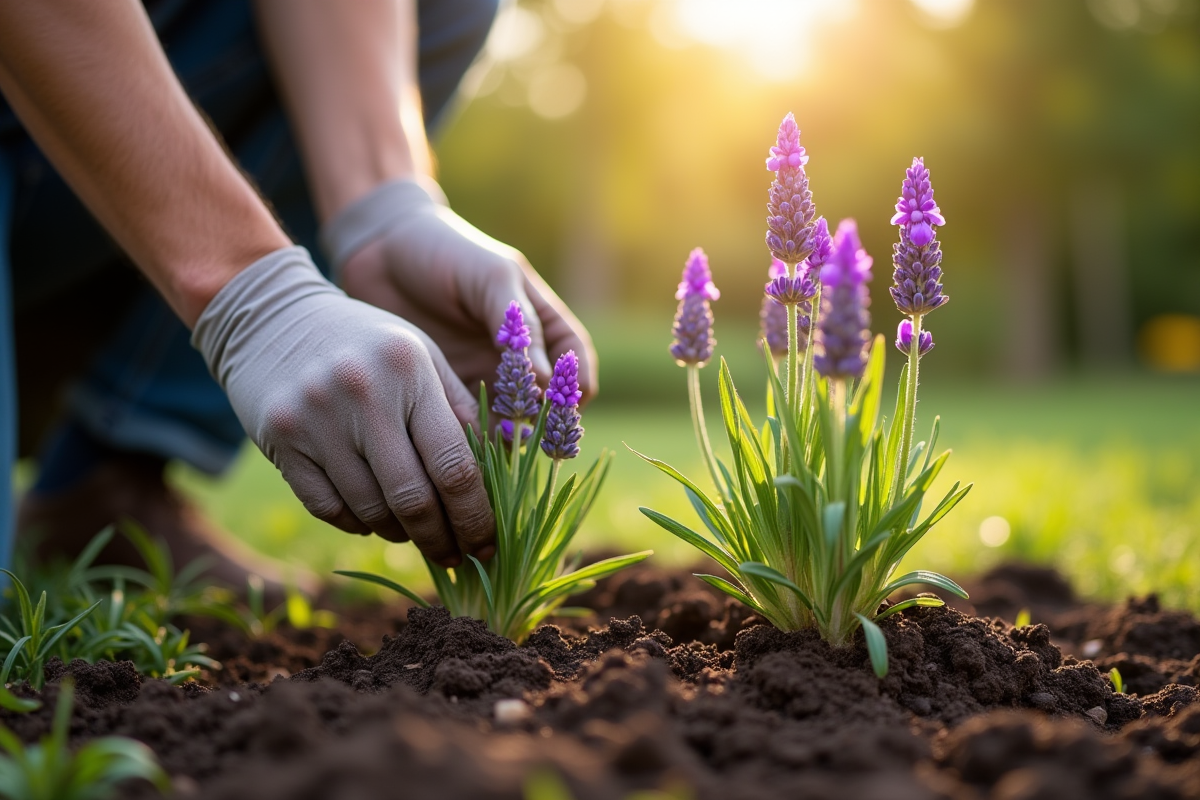 Repiquage des plants de lavande : période et techniques optimales