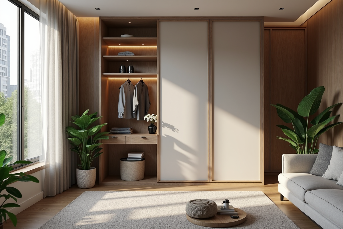 Solutions pour cacher un placard sans porte : astuces et idées pratiques