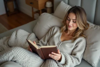 lit cosy accueillant avec un design ergonomique et confortable