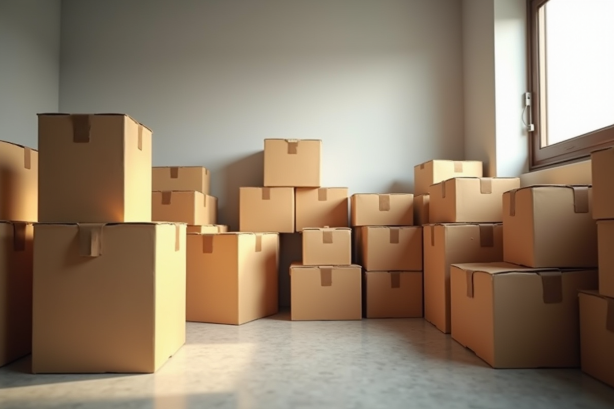 Rangement efficace des cartons vides : techniques et astuces