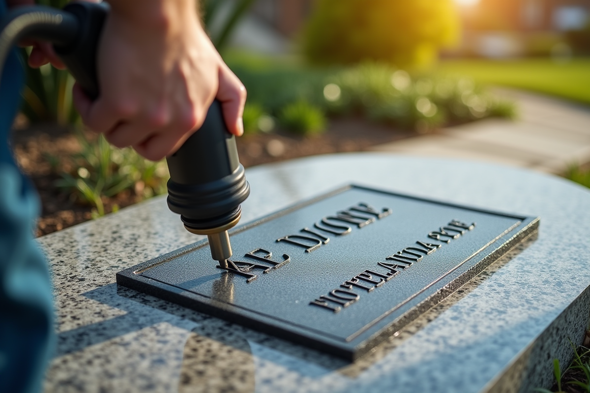 Méthodes efficaces pour décoller une plaque funéraire